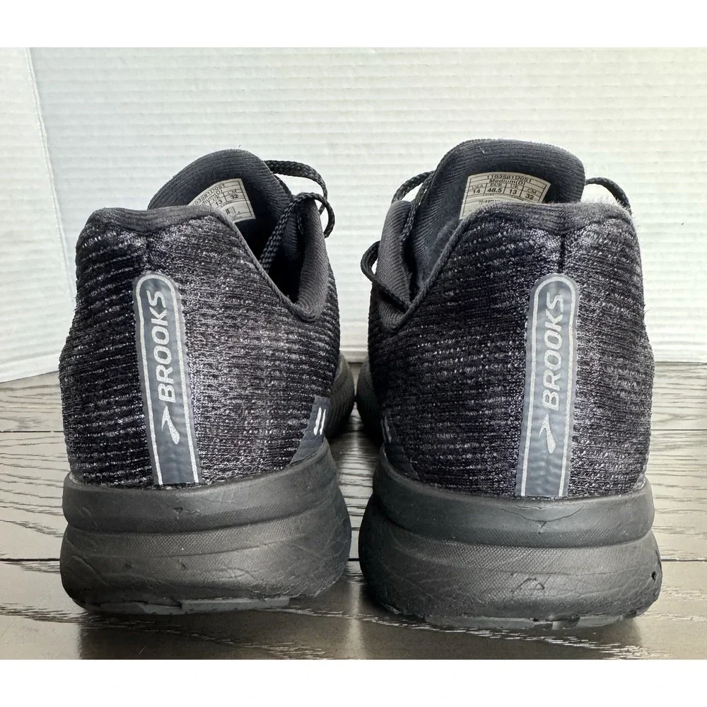 BROOKS Launch 8 Mens Size 14 D Black Lace Up Athletic Sneakers Shoes